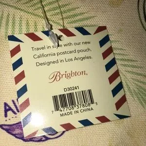 Pochette De Voyage En Toile Brighton Californie – Neuve, Pratique Et Stylée